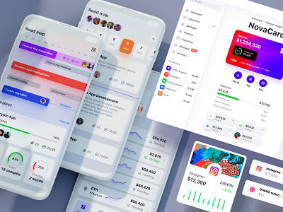 Eclipse - Figma dashboard UI kit for data design web apps 3d animation branding chart dashboard dataviz design desktop graphic design illustration infographic logo motion graphics statistic template ui