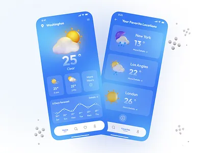 Weather App app appdesign application concept design mobiledesign productdesign ui uidesign userinterface weather weatherapp