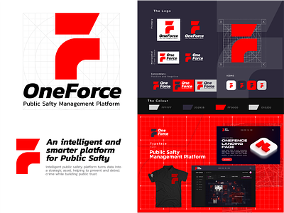 OneForce angkritth branding f logo logo oneforce ui webdesign