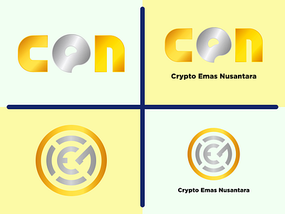 Logo - Crypto Emas Nusantara cryptocurrancy logo logo design