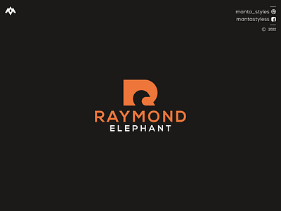 RAYMOND ELEPHANT app branding design icon illustration letter logo minimal ui vector