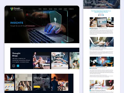 Insights | Blogs | Listicles | Client Case Study blogs carousel client case study free xd insights landing page listicles share social media thought