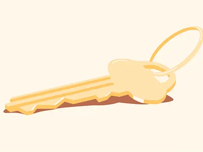 Key 2d adobe illustrator design drawing illustration illustrator key macro minimal studio vector yellow