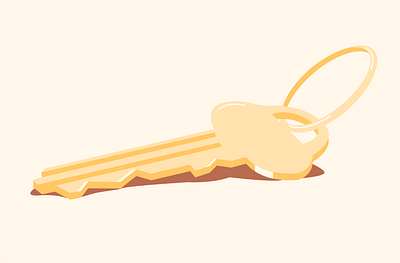 Key 2d adobe illustrator design drawing illustration illustrator key macro minimal studio vector yellow