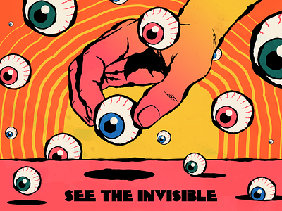 See the Invisible design eye fantasy illustration inspiration invisible motivation surrealism vector vision