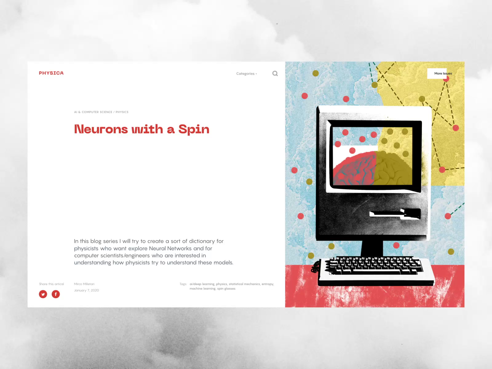 Physica Magazine Web Interactions By Tubik UX For Tubik On Dribbble