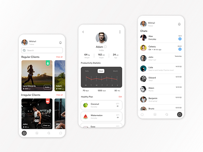 Fit. design fitness fitness app graphic design job latest product design trainer ui ux