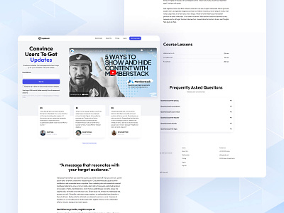 Online Course Template - Free Webflow Template course template free template lead capture memberships memberstack online course webflow webflow clone webflow memberships webflow template