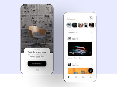 News Feed App Design 3d animation app design branding design graphic design illustration logo mobile design motion graphics news feed app design newspaper app ui ui design ui kits uidesign uiux user experience user interface design userinterface