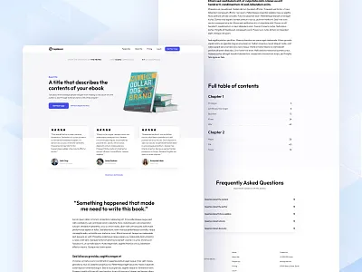 eBook Marketing Template - Free Webflow Template download ebook free free landing page free template login marketing template membership memberstack signup webflow webflow memberships webflow template