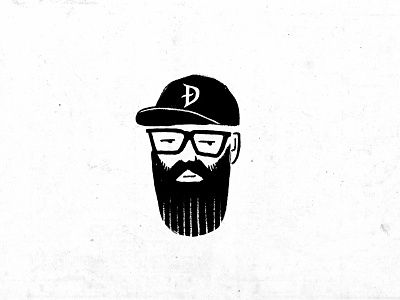Diego Branco - personal logo beard branding design diego glasses illustration logo portrait