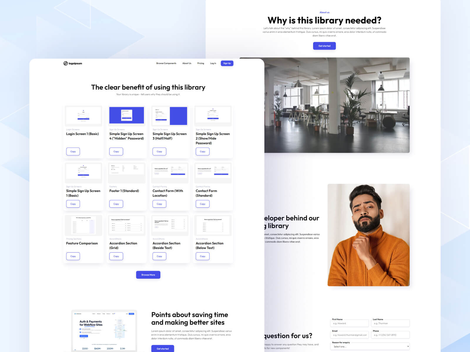 Webflow Component Library Template FREE By Memberstack On Dribbble webflow-component-library-template-free-by-memberstack-on-dribbble