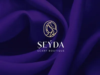 scarf boutique brand identity boutique branding design illustration logo luxury vector women