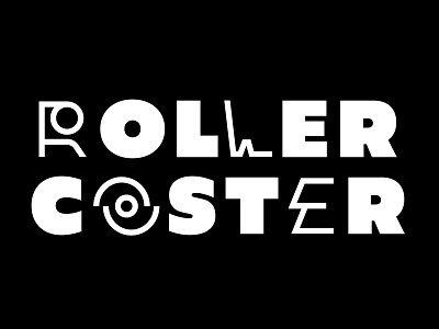 Roller coaster with letters. custom lettering custom letters custom type design type typedesign typography