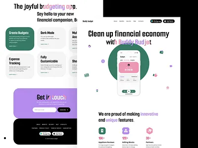 Buddy Budget home page interaction android android design app application design home page interaction ios ios design motion top app design dribbble top web design dribbble top web design dribbble 2022 ui user experience user interface ux web design website website design