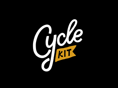 Cycle Kit - logo design bike cycle design font illustration lettering typography