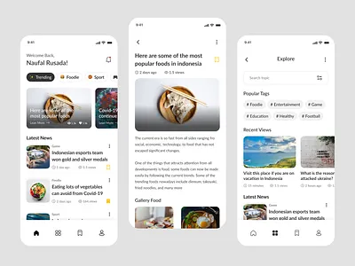 News Feed Mobile App design exploration highlight hot news madewithfigma mobileapplication newsfeedapp newspaper sport trending uidesign uidesigner uiux uxdesign