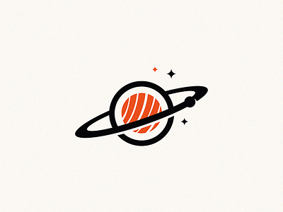 sushi planet cosmic logo space sushi planet
