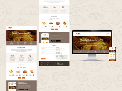 Home Bakery adobe photoshop design responsive uiux web design