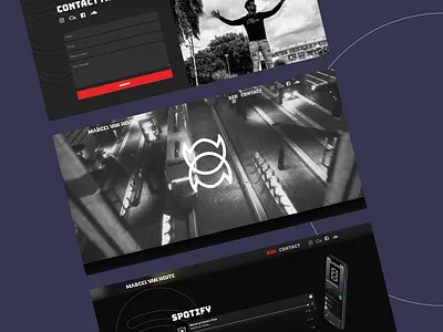 Webdesign inspiration: Marcel van Houte🎧 branding design graphic design producer technodj technomusic ui webdesign webdesigns