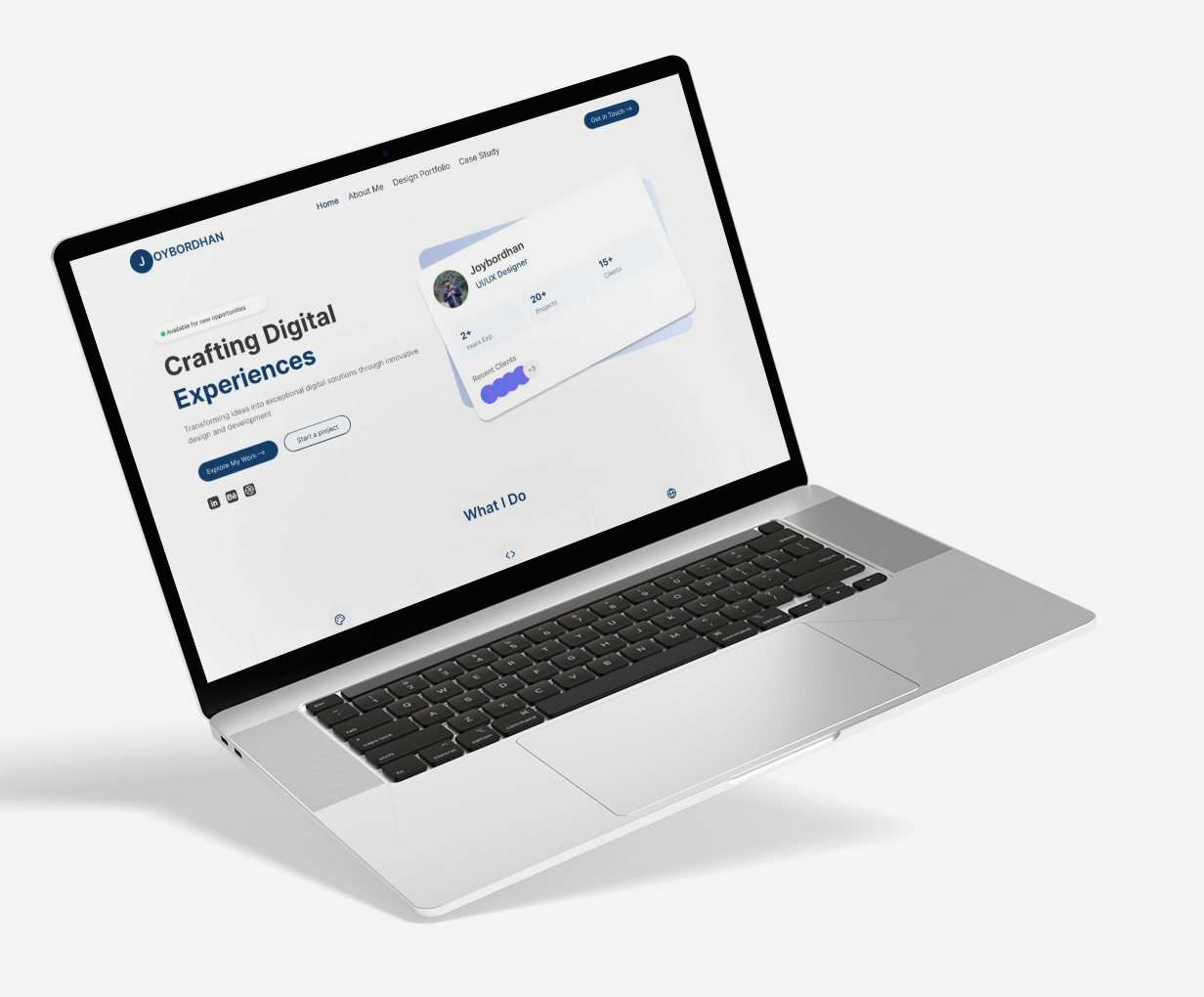 Personal Portfolio Website UI/UX Design dribbble portfoliodesign ui uiuxdesign ux webdesign