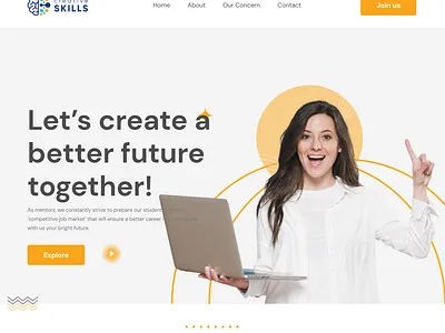 Bright Skills Web Template agency website bootstrap css ecommerce website express js html javascript landing page mongodb node js react js web design web development web template