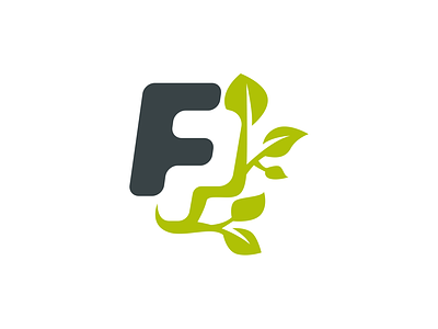 FP monogram brand branding design eco elegant fp illustration leaf letter logo logotype mark minimalism minimalistic modern monogram nature sign vegan vegetarian