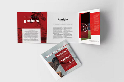 Free Sport Square Brochure branding brochure catalog clean design extreme graphic design illustration indesign magazine motion graphics print printable skateboard sport sport square square square brochure template travel
