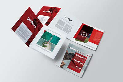 Free Sport Square Brochure branding brochure catalog clean design extreme graphic design illustration indesign magazine motion graphics print printable skateboard sport sport square square square brochure template travel