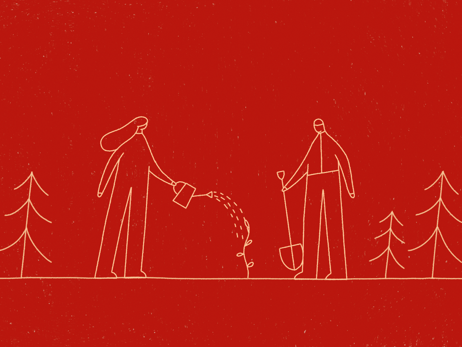 Climate Neutrality. Watering 2d animation 2danimation animation art direction carbon sinks cel animation character character design climate neutrality co2 emissions european greens green illustration loop motion motion graphics net zero offbeatestudio