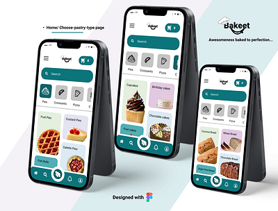 Bakeet Home page UI app ui app ux ui ux