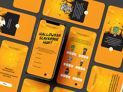 Halloween Scavenger Hunt design graphic design ui ux web design web development