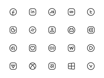 Myicons✨ — Social, Media vector line icons pack design system figma figma icons flat icons icon design icon pack icons icons design icons pack interface icons line icons sketch icons ui ui design ui designer ui icons ui kit web design web designer