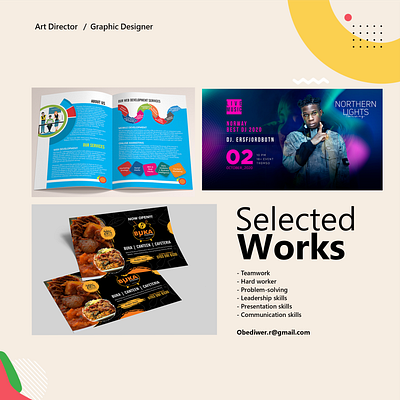 Selected Work animation branding graphic design logo ui