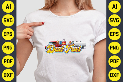 Dad Fuel Sublimation T-Shirt Design best t shirt design bundle dad design graphic design gym gym t shirt design illustration papa typography
