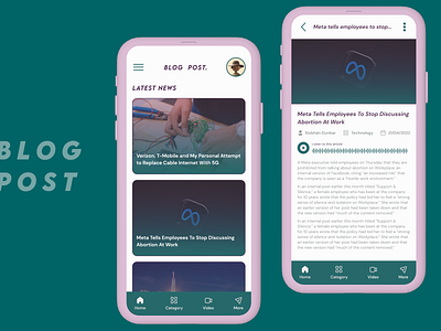 Blog Post DailyUI 035 app design blog blog post daily ui 035 daily ui 35 daily ui inspiration dailyui minimal blog mobile app design mobile app ui design mobile ui design product app design simple blog ui