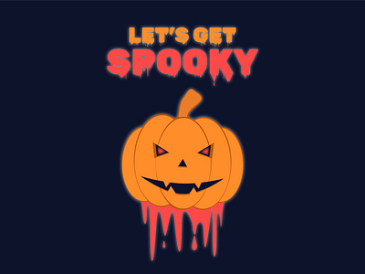 Halloween poster adobeillustrator graphic design halloween illustration poster pumpkin spooky
