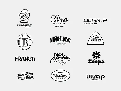 Logo, Type, Mono & Marks - Collection badged branding design graphic design illustration illustrator logo tshirt vector