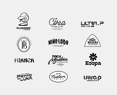 Logo, Type, Mono & Marks - Collection badged branding design graphic design illustration illustrator logo tshirt vector