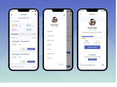 JOB FINDER APP after effects branding design graphic design illustration job job finder logo typography ui ux vector