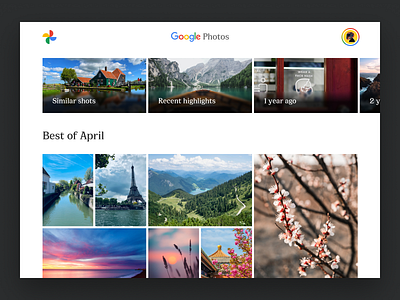 Gallery UI brutalism clean dailyui design desktop view file manager gallery google google photos logo minimal photos simple ui ux web