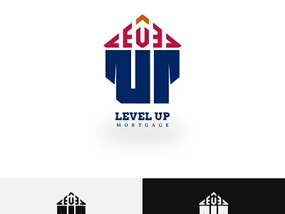 Level Up Mortgage Logo arizona branding housing logo mortgage real estate