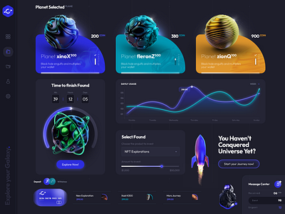 Cosmic Motive 3D Dashboard 3d dashboard design product ui ui design ux web design