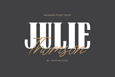Julie Thomson banner branding business cover design graphic design greeting card logo magazine modern movie music photography poster script serif social media