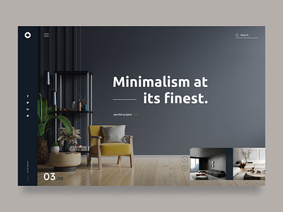 Minimal Interior - Website concept clean decoration design interior design interiors minimal minimalist modern ui ui design web design website