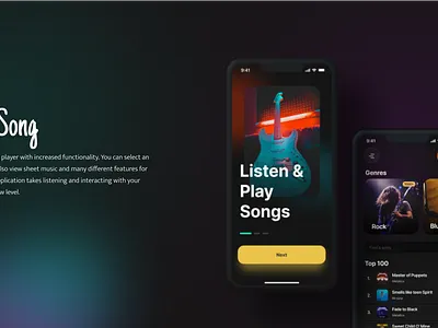 SimpleSong app design app branding music ui ux