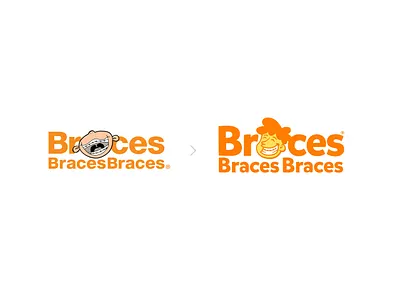 Redesigned Logo for BracesBracesBraces branding design logo rebrand redesign