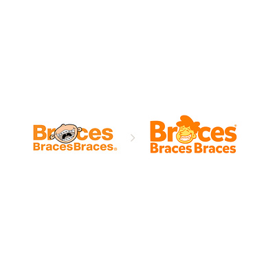 Redesigned Logo for BracesBracesBraces branding design logo rebrand redesign