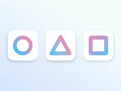 App icons 3d app appicon branding clean color dailyui dailyui005 design graphic design icon icons illustration illustrator light logo minimal ui ux vector