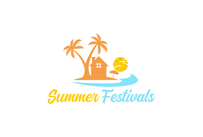 summer Festivals branding graphic design illustration logo vector